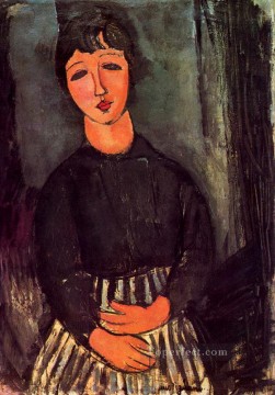 Una joven 1916 Amedeo Modigliani Pinturas al óleo